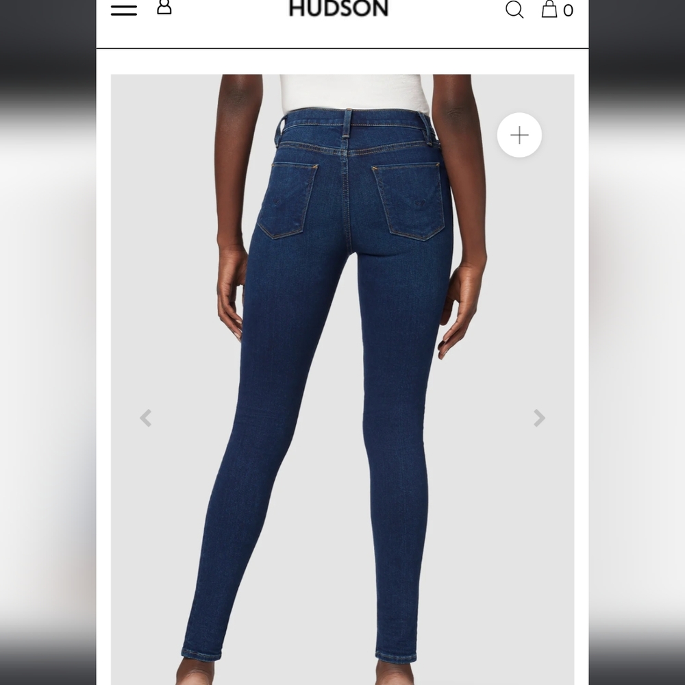 AWESOME HUDSON NICO MIDRISE BLUE IDEA SKINNY JEANS